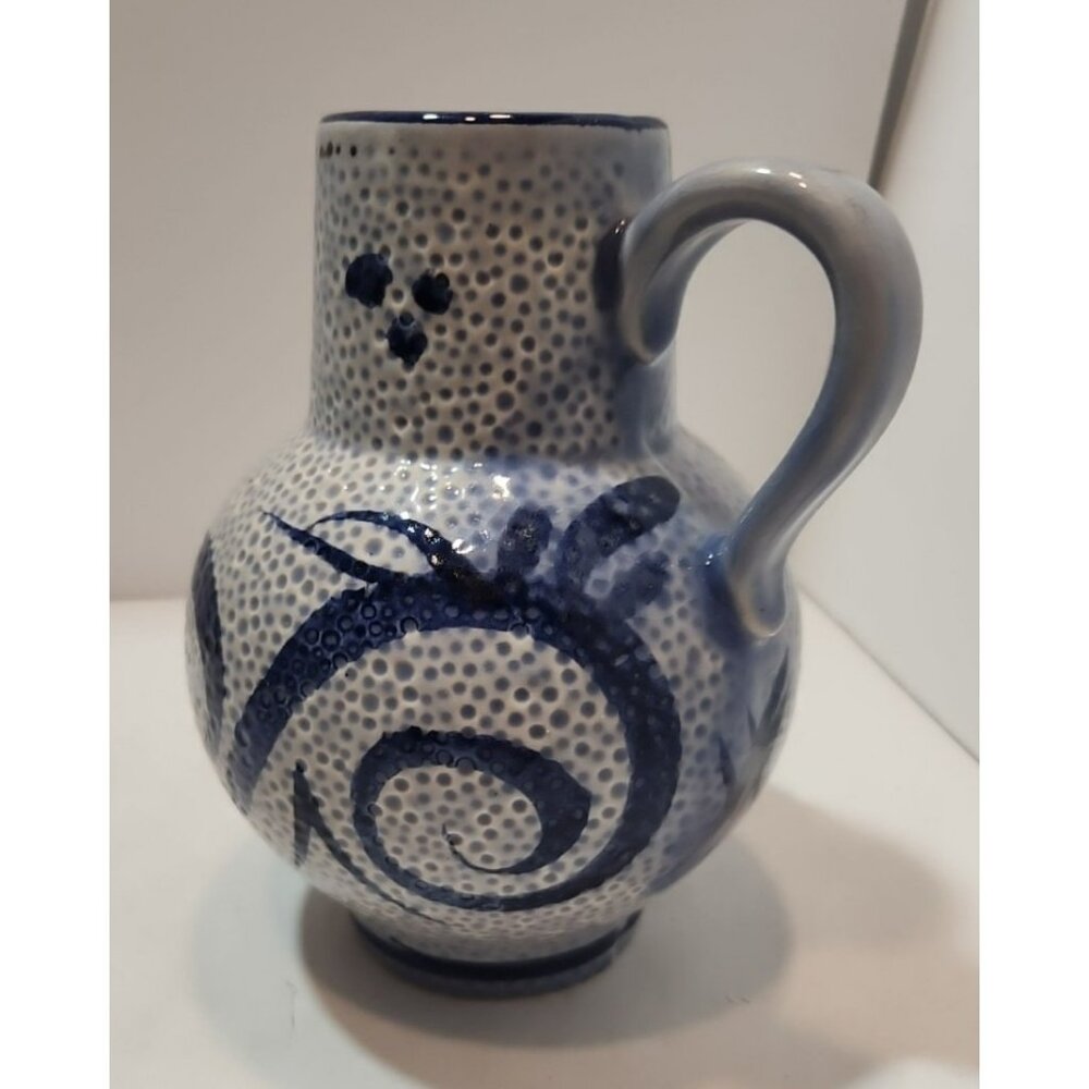 Vtg Scheurich W. Germany Salt Glazed Pottery Pitcher Stoneware Ceramic 418-18